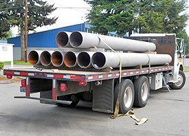 Truck With Large Metals — Arlington, WA — JB Sandblasters Inc.