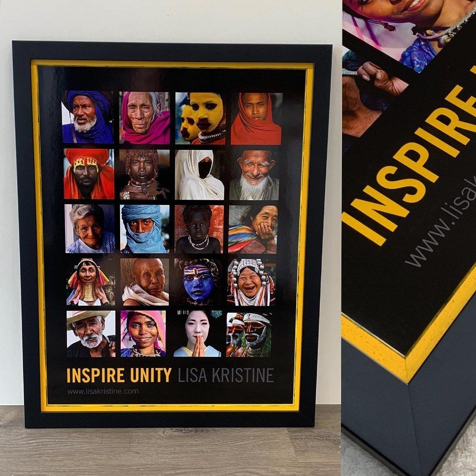 A Framed Poster that Says Inspire Unity — Framing Alternative in Erina Heights, NSW