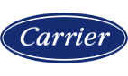 Carrier logo in a blue oval with white text.