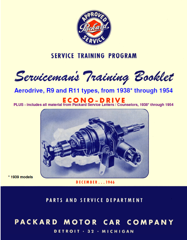 Book cover: Black Packard car from 1948-1950 parked in front of a house, title reads