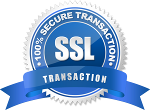 Blue and white SSL Seal
