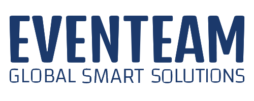 הלוגו של Eventeam בטקסט כחול כהה, ומתחתיו המילים 
