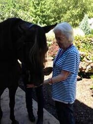 Old woman with a horse — staff updates in Parma, OH