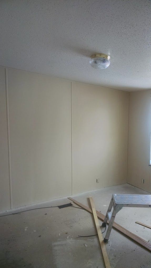 There is a ladder in the middle of the room.