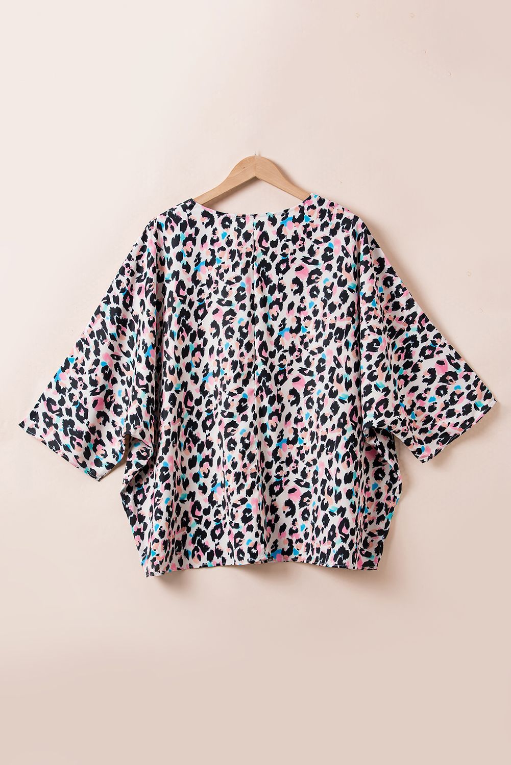 Leopard Print, Batwing Sleeve Top