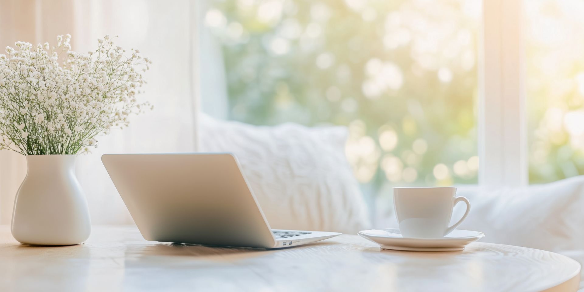 A bunch of icons on a blue background with a scale of justice and a check mark.