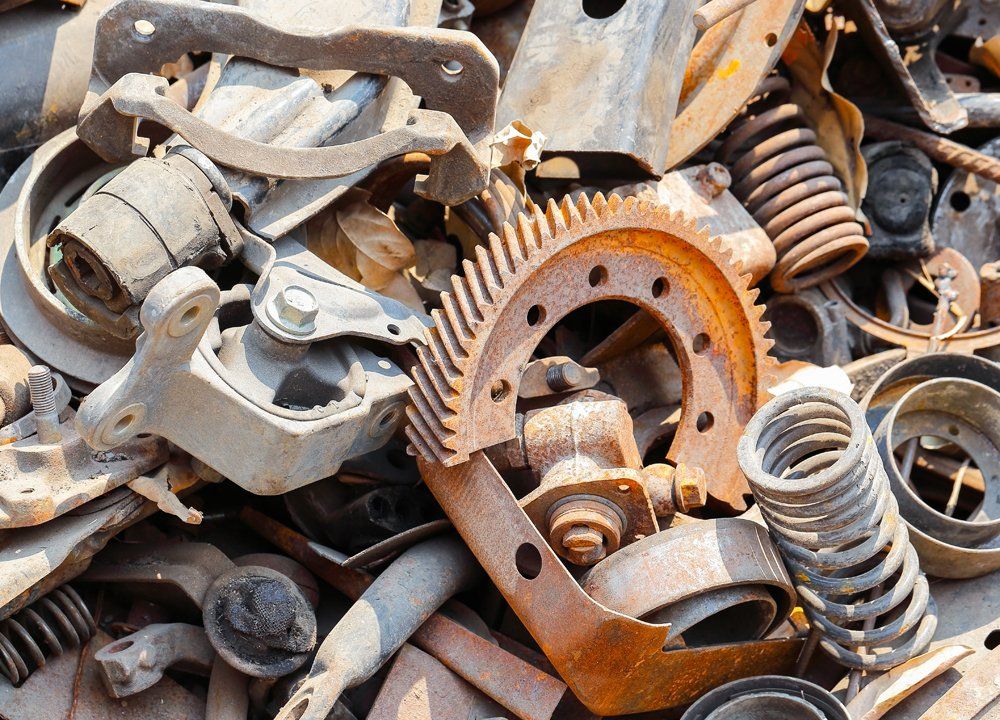 mechanical scrap metal wait for recycle