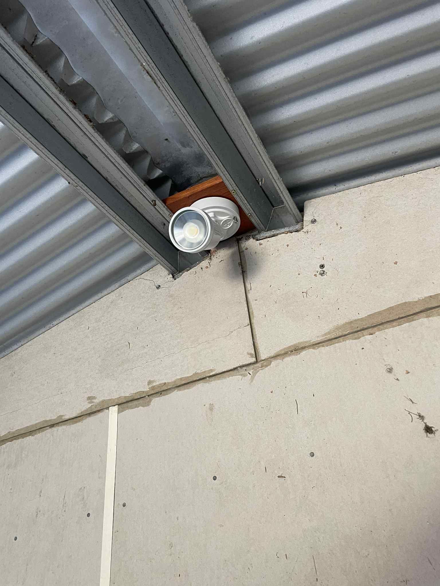 Changing of wires in garage roof. Qualified Domestic electrical work.