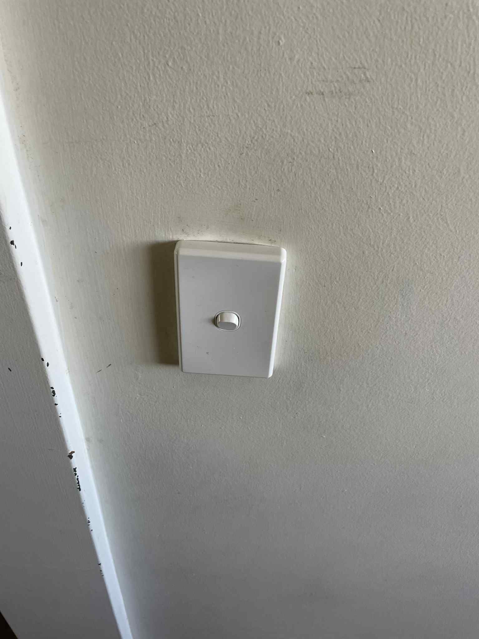 Bathroom exhaust fan switch with timer control