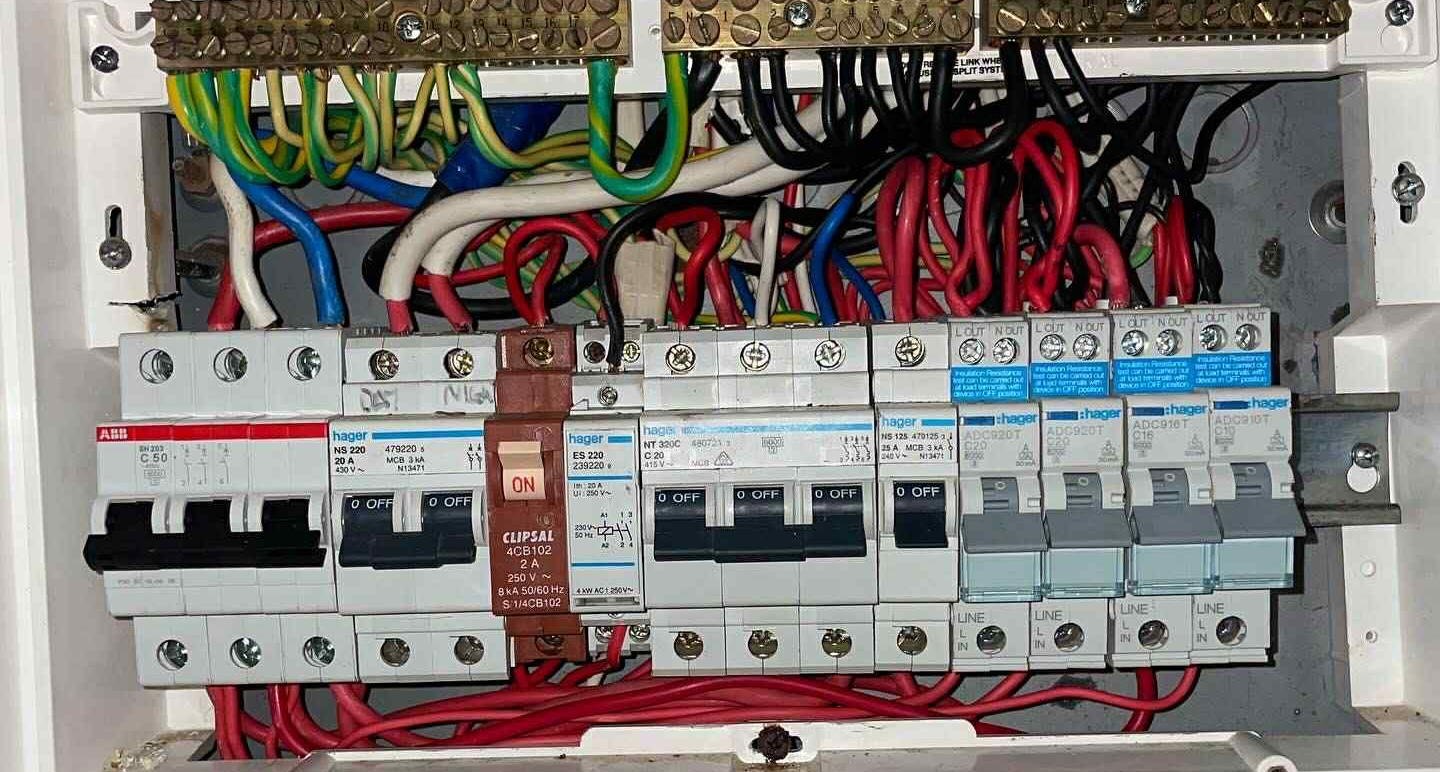 Switchboard getting fixed by Ziesing Electrical