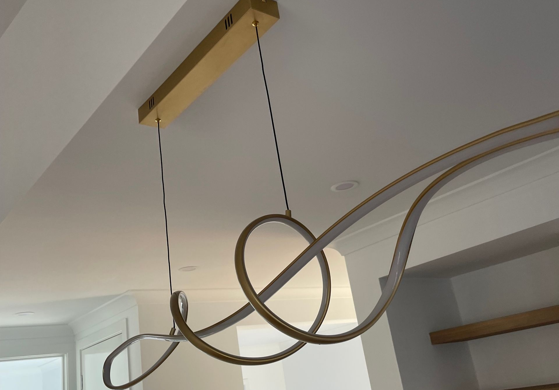 Hanging light put in by Ziesing Electrical