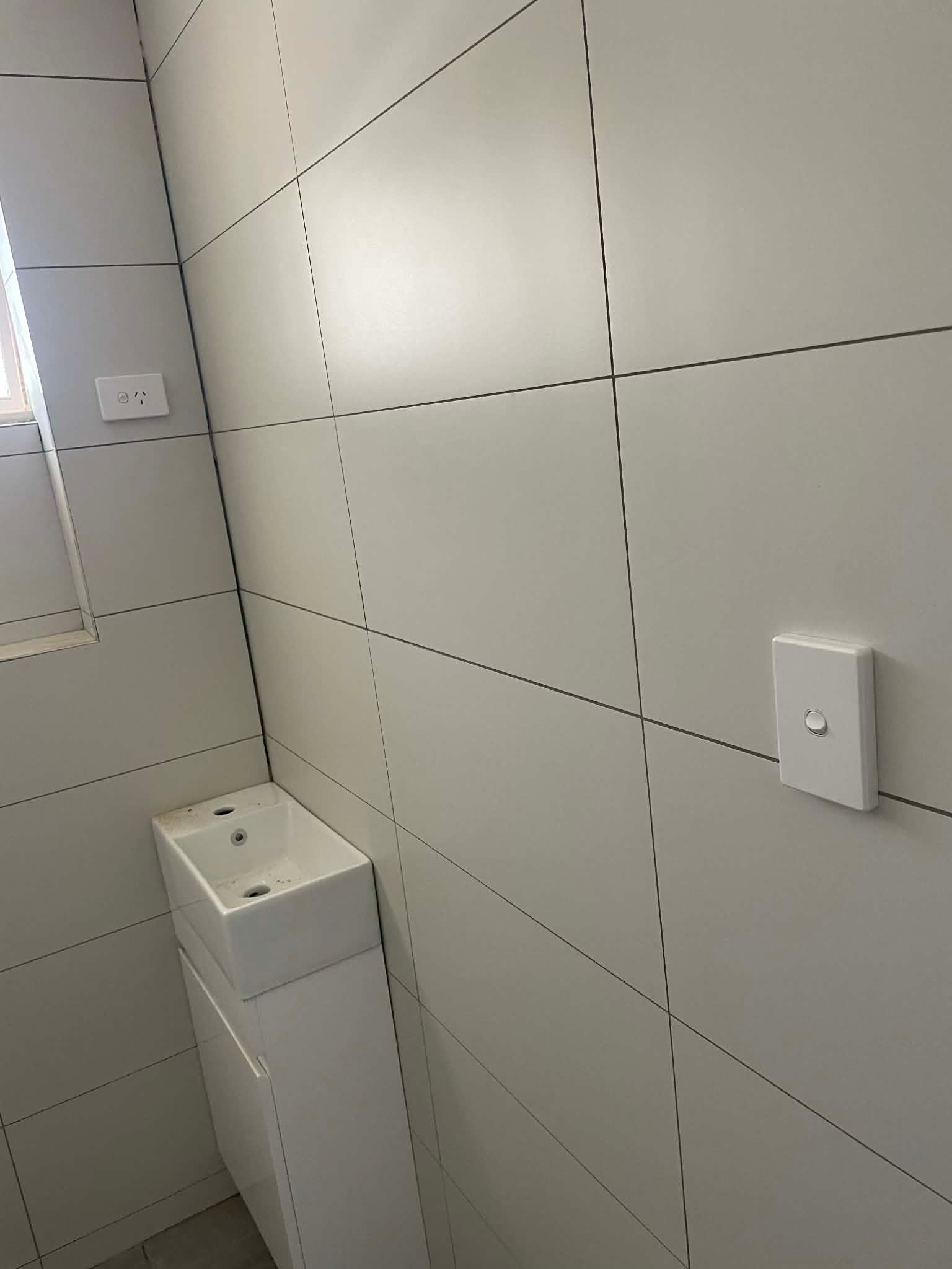 Light switch installed