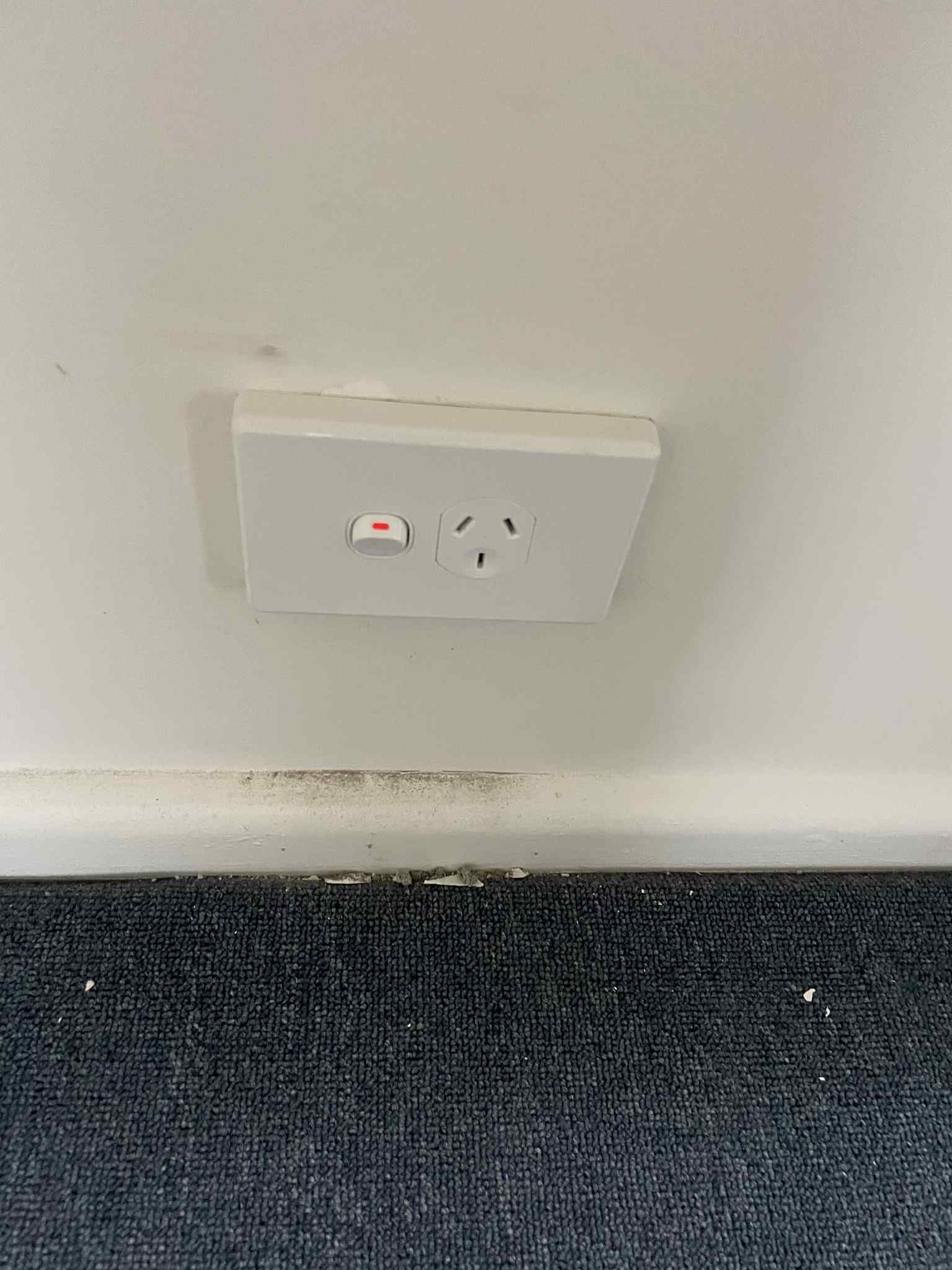 Electrician installing dual power point with USB charging outlet