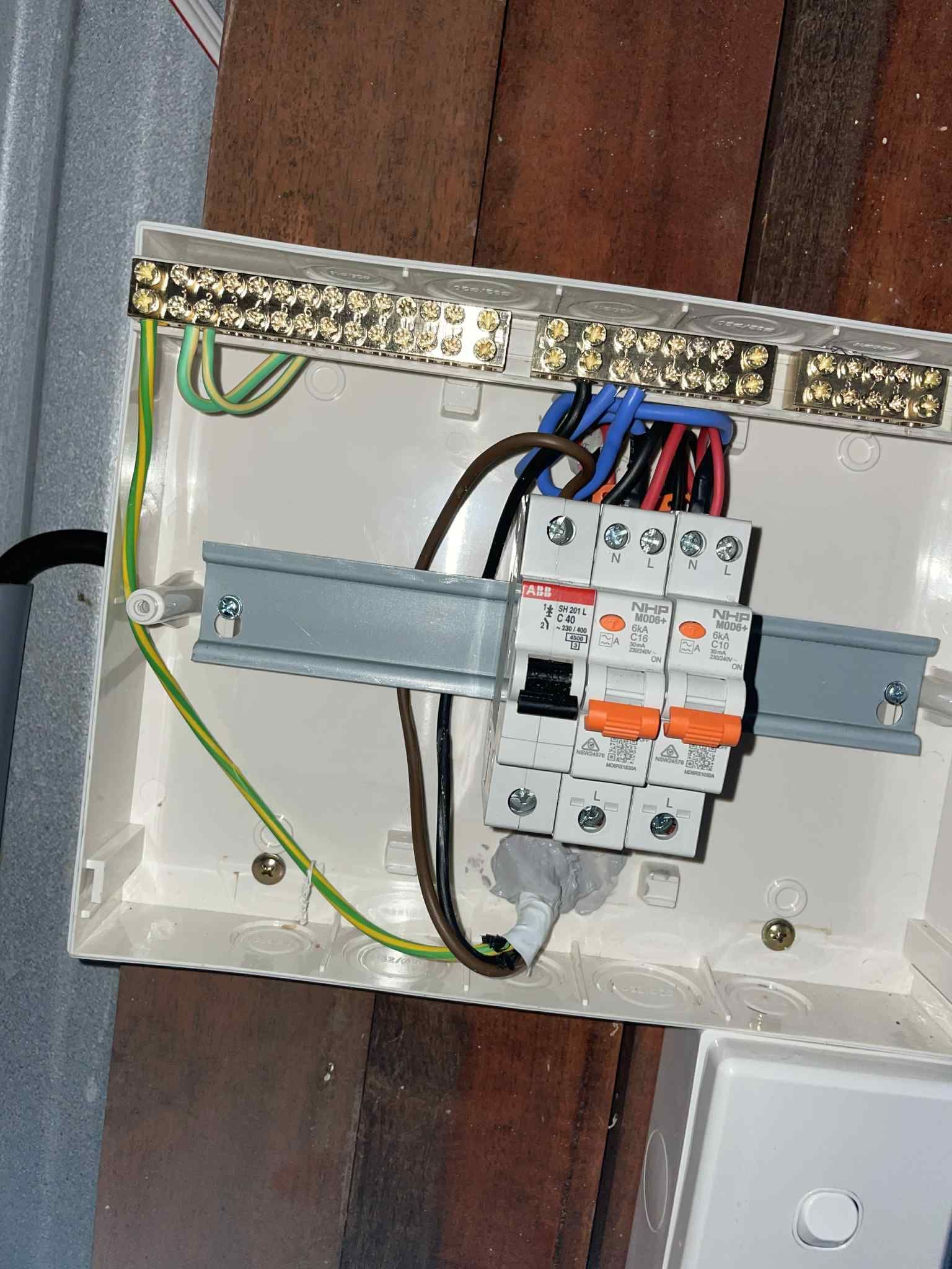 RCD safety switch installed at switchboard in Hampton— Ziesing Electrical