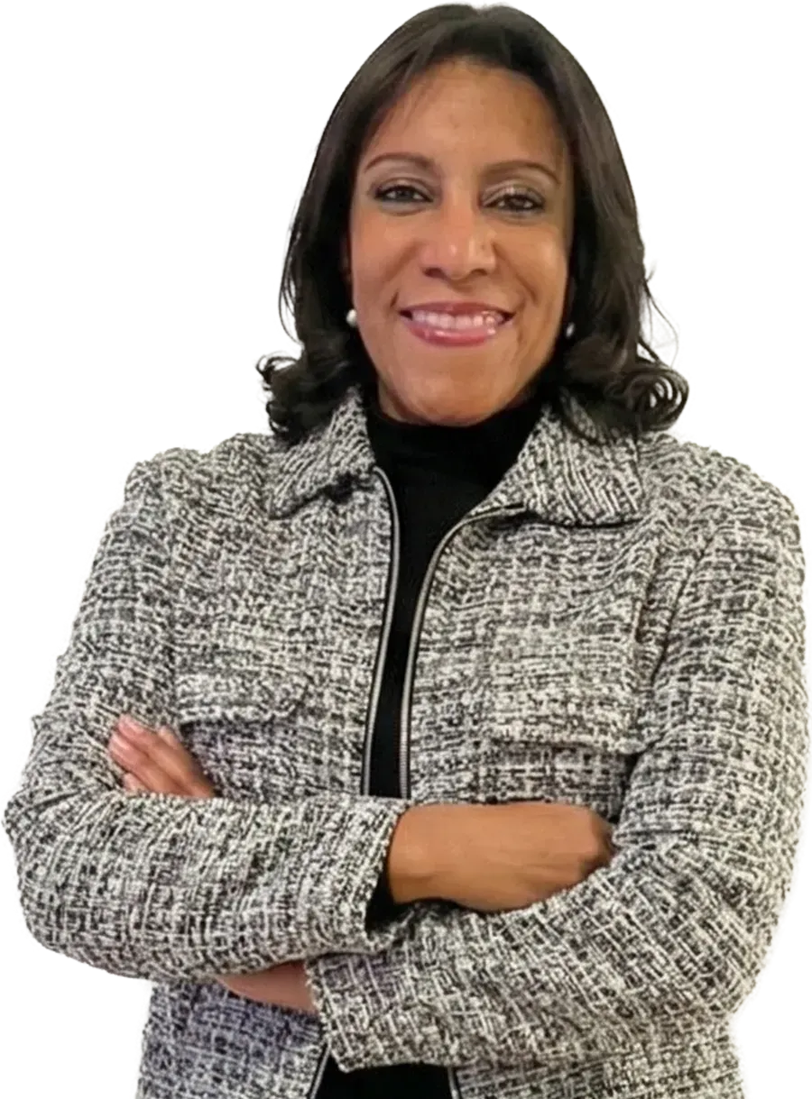 Theresa Delgado Theresa Delgado looking at the viewer. She is against a transparent background.