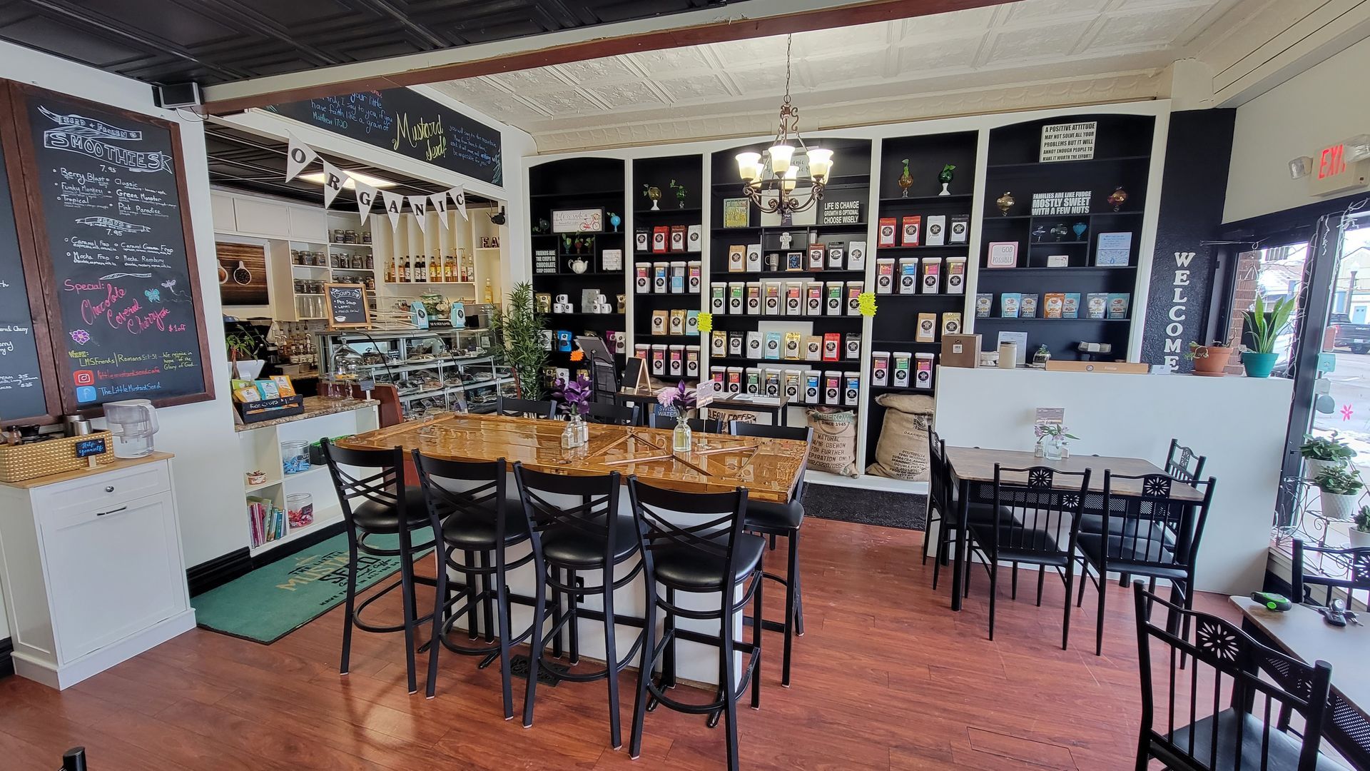 Inside view of The Little Mustard Seed cafe and Coffee shoppe in New Baltimore, MI