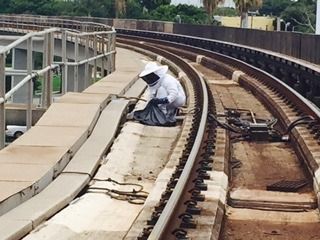 pest control on railroad track
