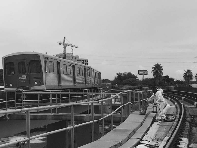 pest control on railroad track