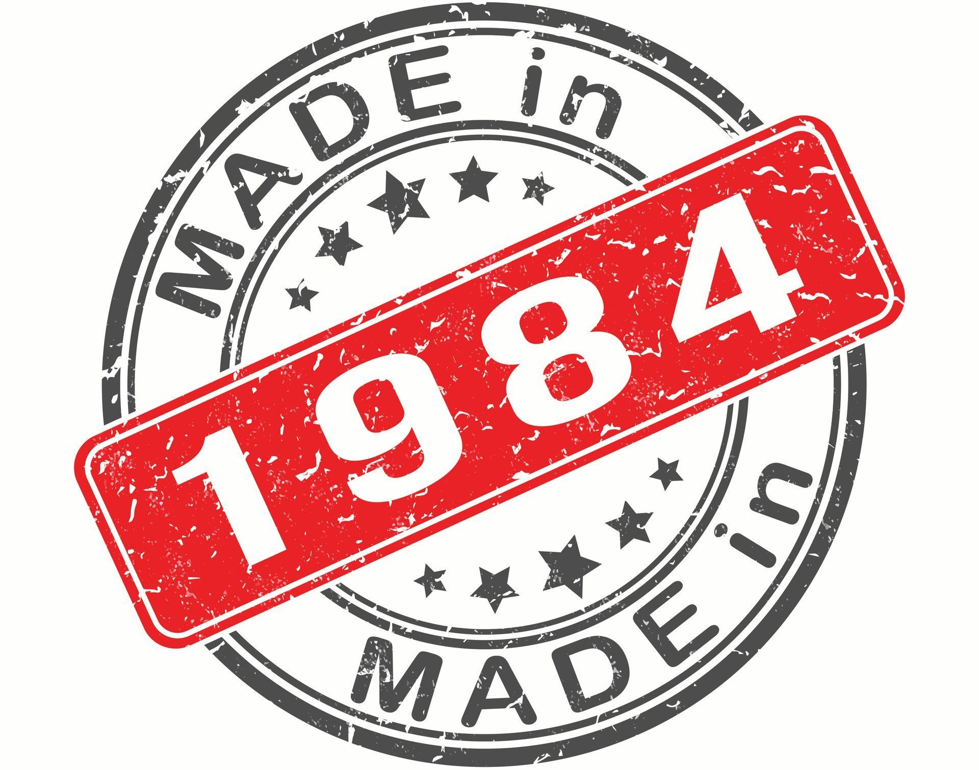 made in 1984 stamp