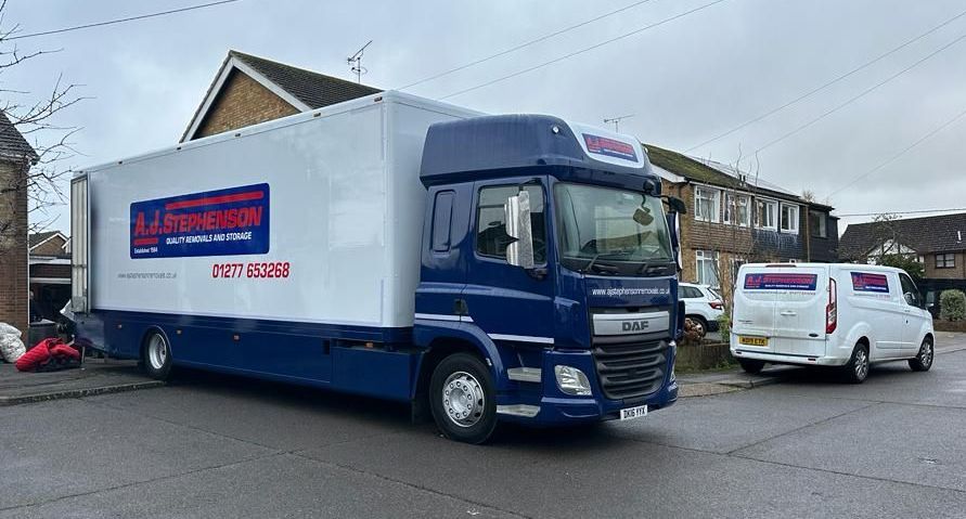 House moving day with AJ Stephenson Removals newest lorry