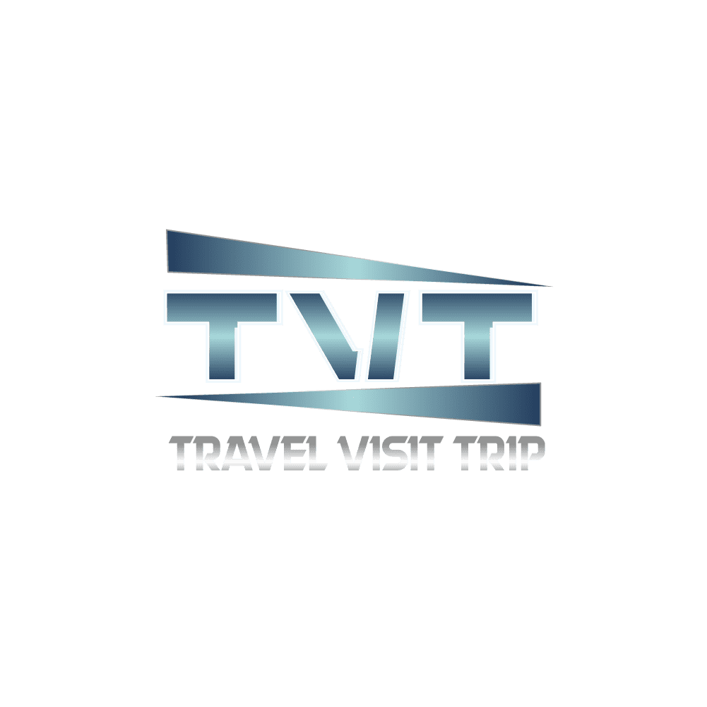 A logo for a travel company called tnt travel visit trip.