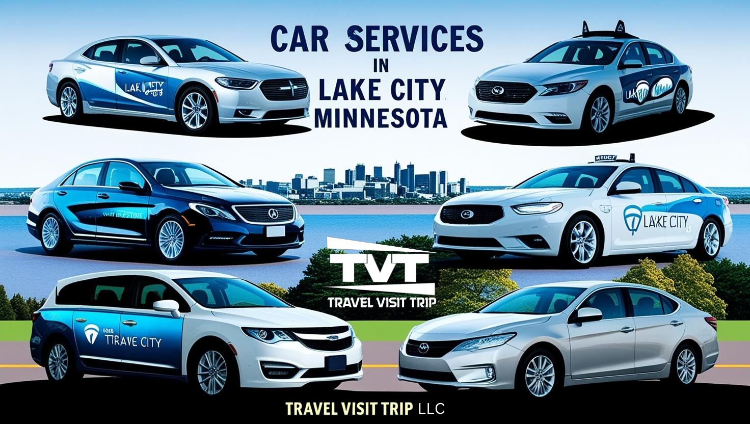 A poster for car services in lake city minnesota