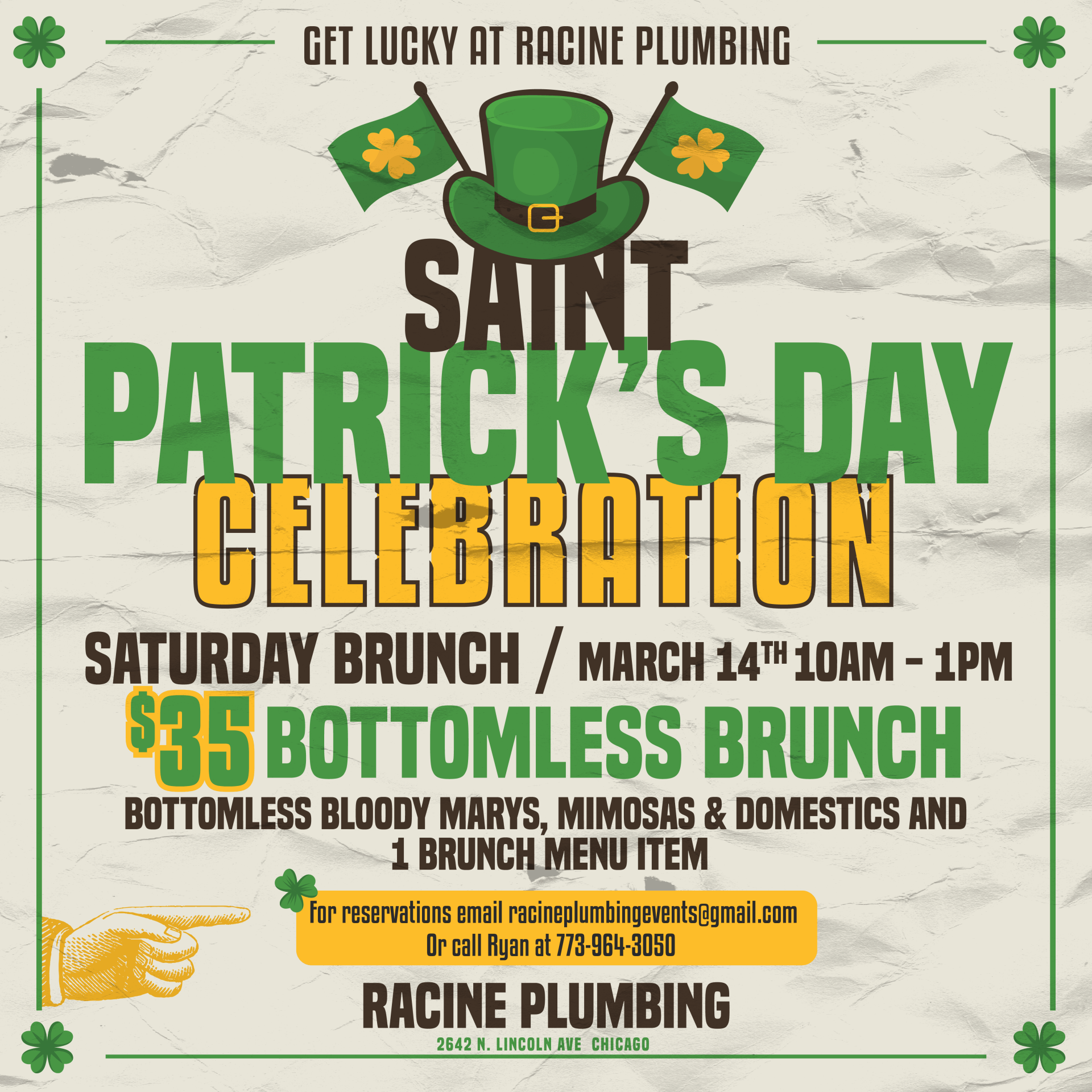 St. Patricks Day at Racine Plumbing