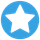 White star inside a light blue circle.