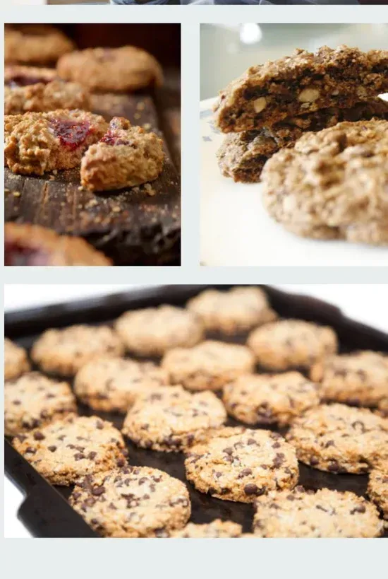 a collage of pictures of different types of cookies