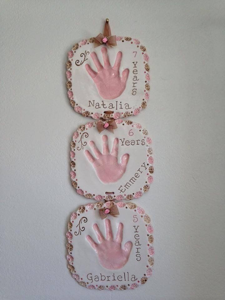 Natalia, Emmery And Gabriella Handprints And Footprint — Norco, CA — Little Bitty Prints