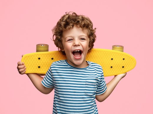 Happy Boy With Skateboard — Norco, CA — Little Bitty Prints