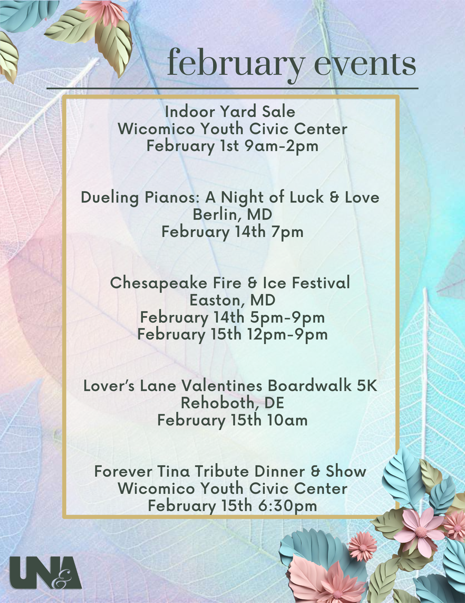 February Monthly Events 2025
