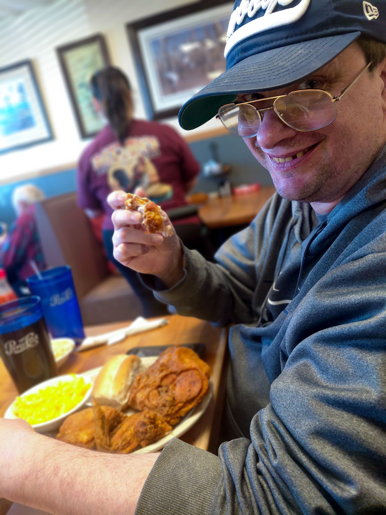 One client enjoying meal at Francis (March 2026)