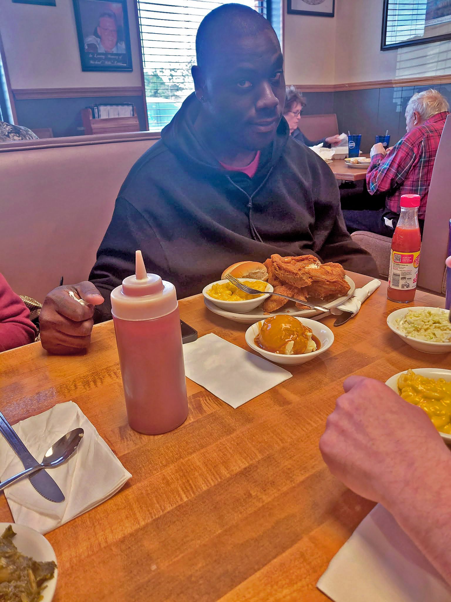 A client enjoying meal at Francis (March 2026)