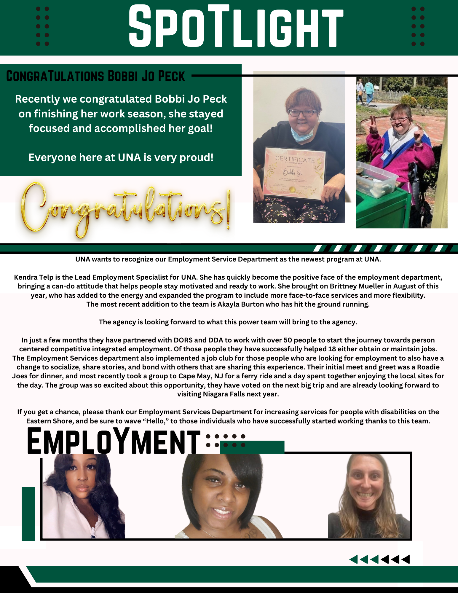 Newsletter united needs abilities salisbury md
