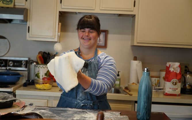 Collette Divitto, who has Down syndrome and runs Collettey's Cookies, is featured on 