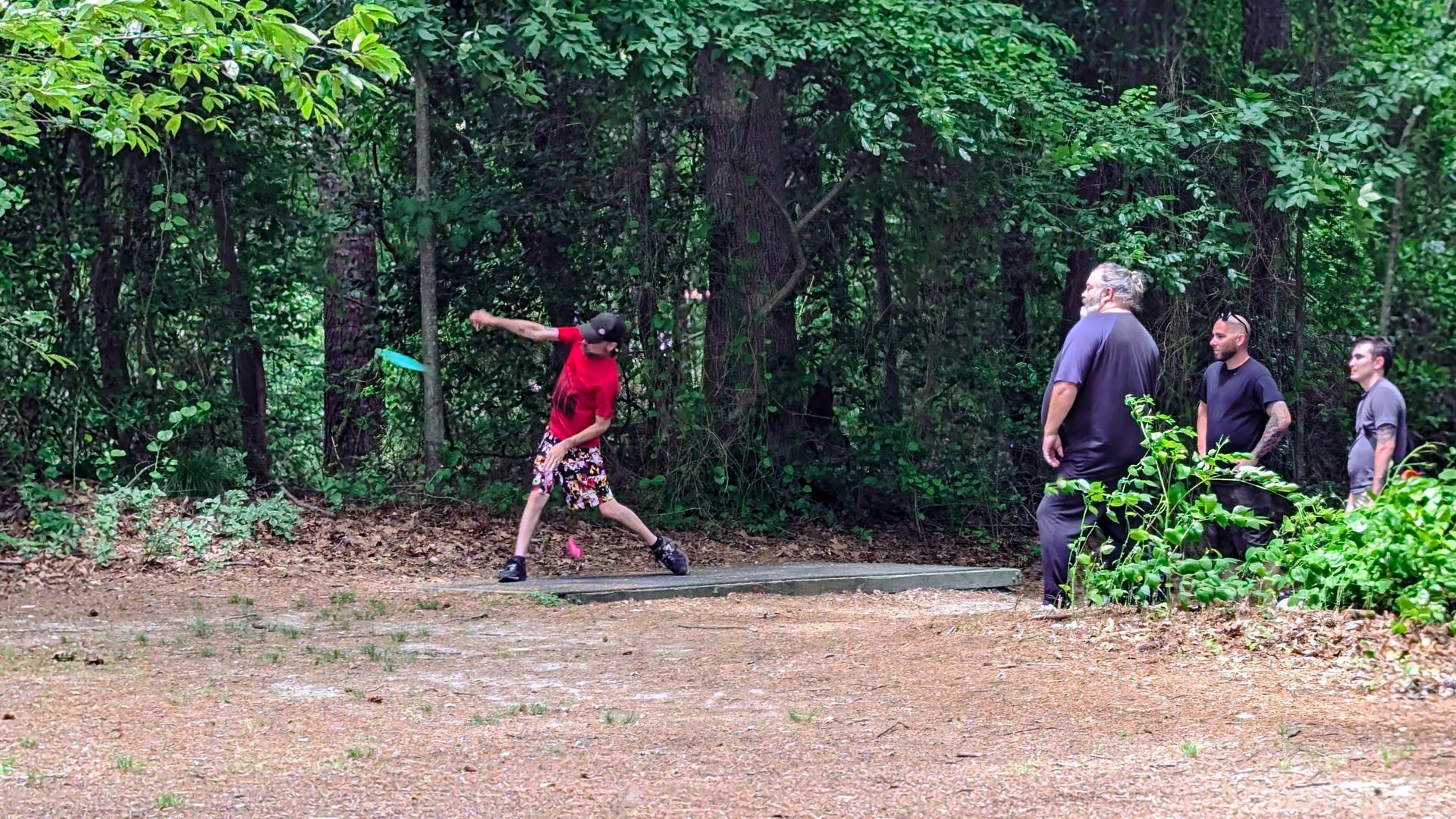 Players at our first Annual Disc Golf Tournament
