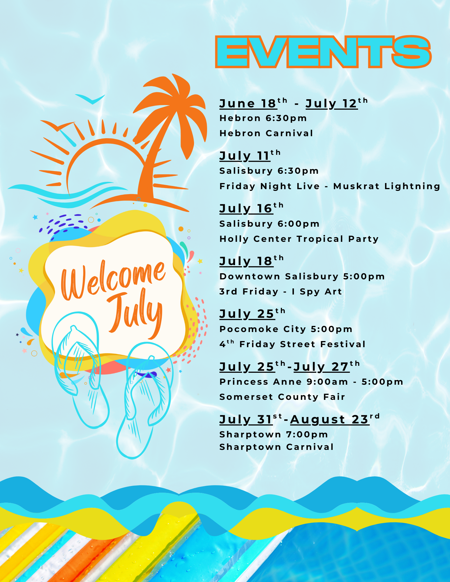 July Monthly Events 2025