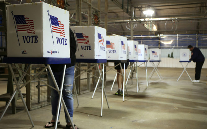 New data shows that the number of eligible voters with disabilities is on the rise. (Stacey Wescott/Chicago Tribune/TNS)