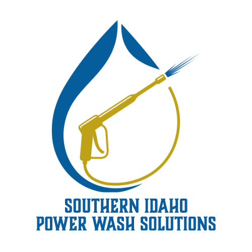 A logo for southern idaho power wash solutions