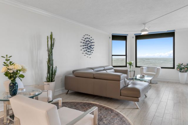 Photography of a living room and the view in a Vero Beach condominium