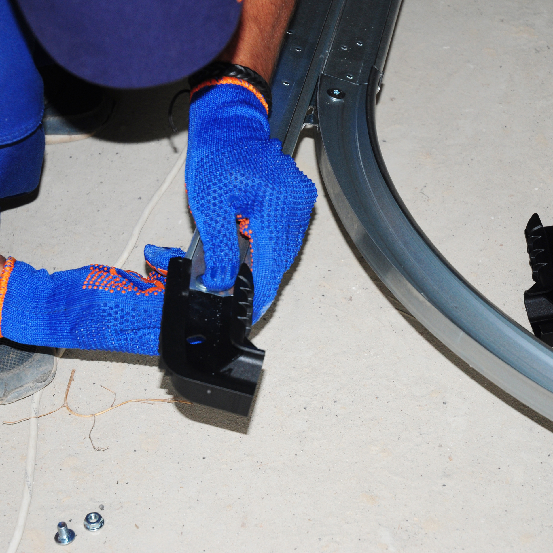 Garage door track repair and replacement service for safe and quiet operation