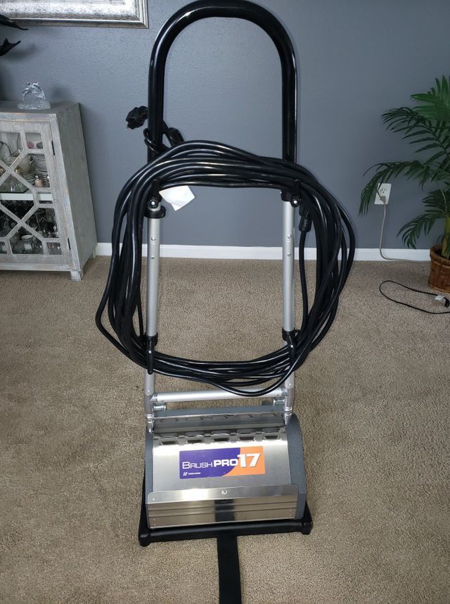 A vacuum cleaner with the number 17 on it