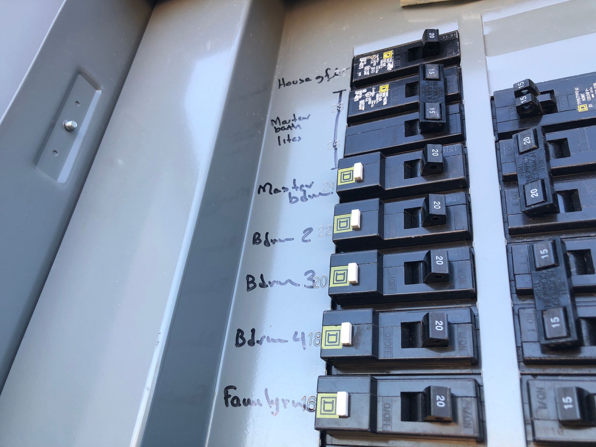 Electrical fuse box upgrade by Klees Electric.