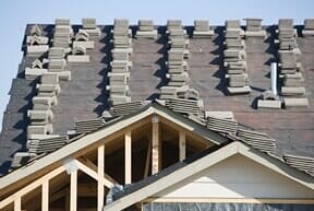 Stacks of tiles on roof – DSR Roofing & Protective Coatings in Yuma, AZ