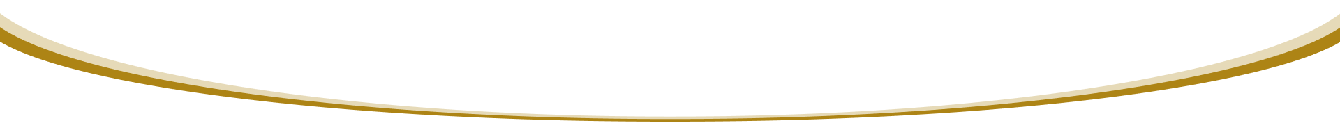 A light gold-colored circular arc over a white background.