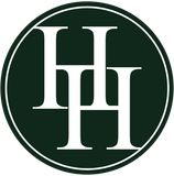 The letter h is in a circle on a green background.