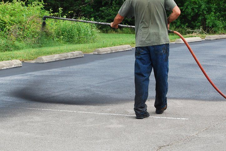 Sealcoating Asphalt — Bethel, PA — Peterman Bros. Septic Service