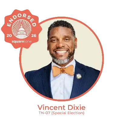 Vincent Dixie is endorsed by Square One