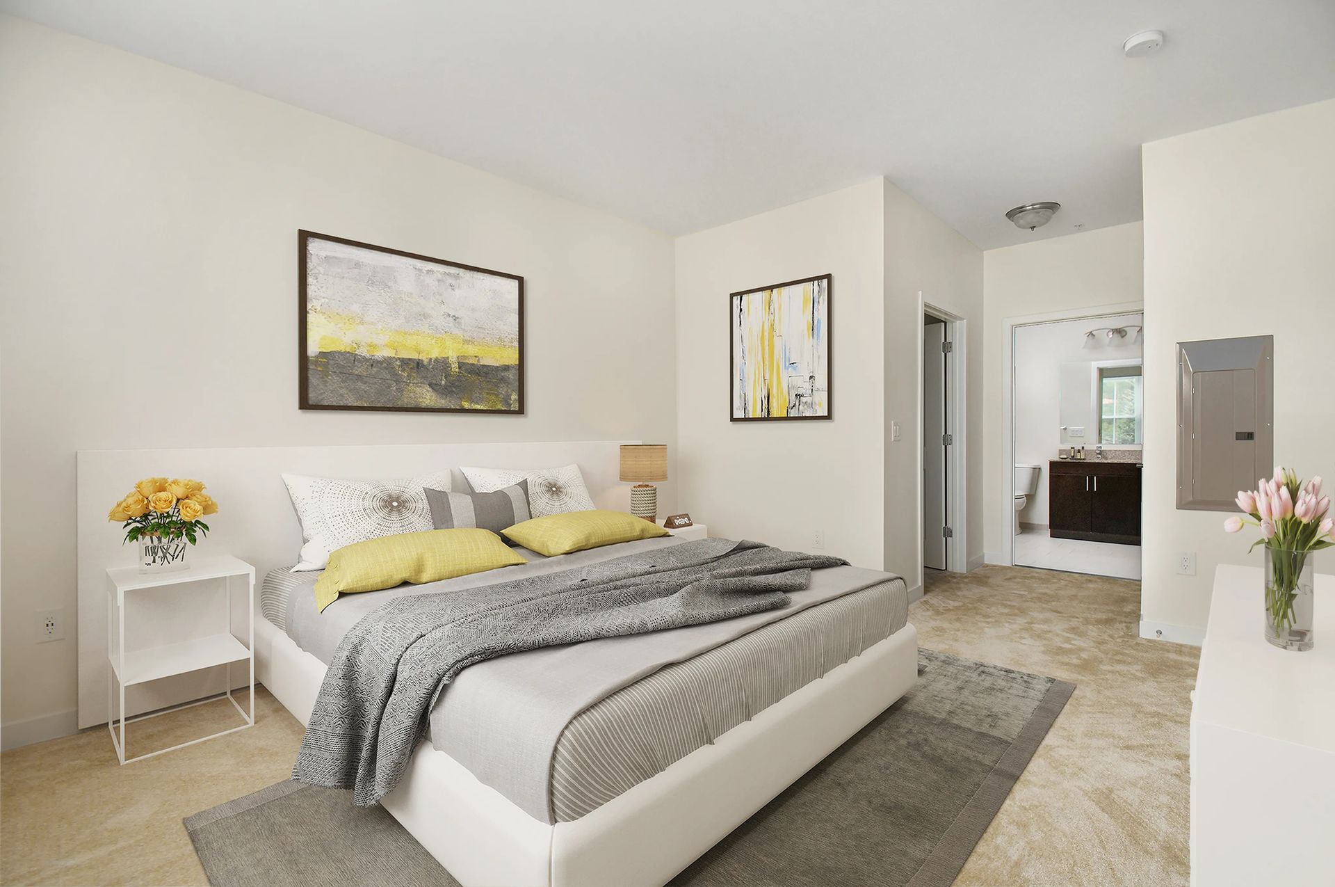Spacious bedroom at The Residences At Great Pond.